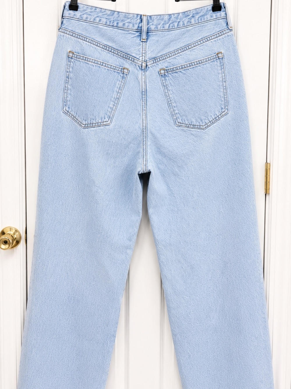 Abercrombie & Fitch Curve Love The Loose High Rise Jeans 32 14R Light Wash EUC